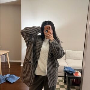 Plaid blazer jacket